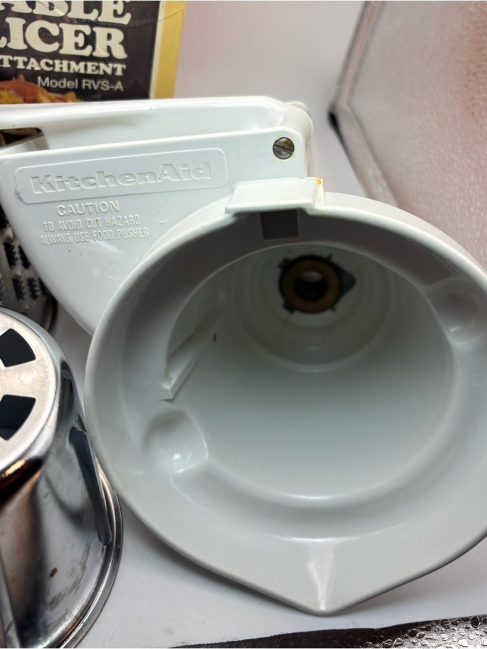 Vintage KitchenAid RVS-A Rotor Vegetable Slicer Attachment Hobart Complete - Picture 3 of 9